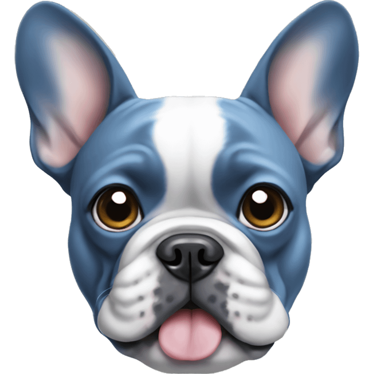 Blue French bulldog  emoji