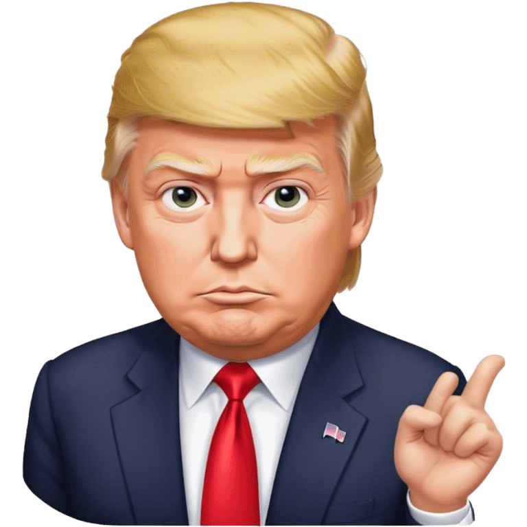 Donald  Trump hyperrealistic emoji