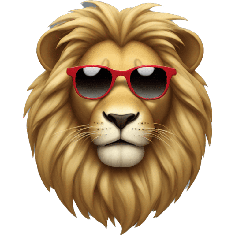 Lion with sunglasses  emoji