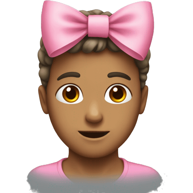 Pink bow emoji