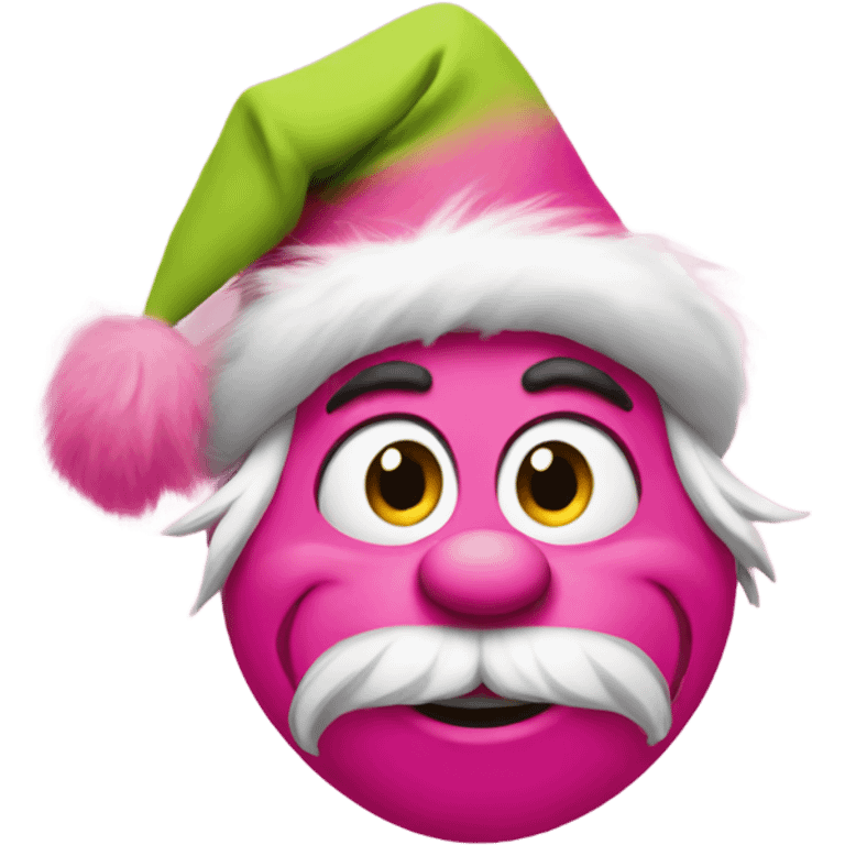 Pink grinch emoji