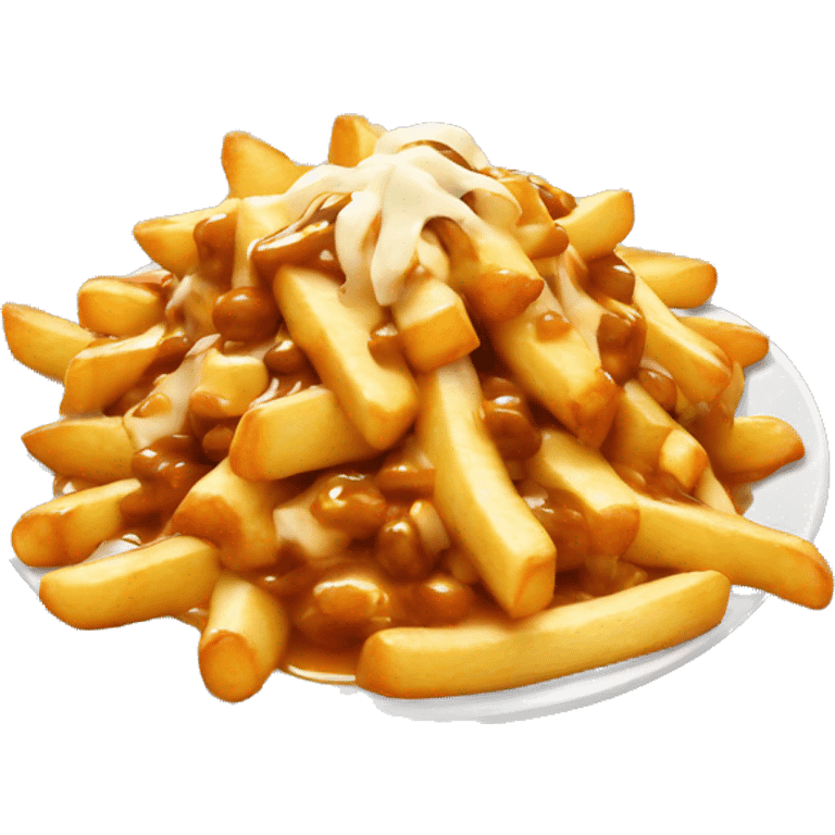 Poutine qui mange de la poutine emoji