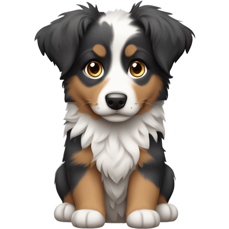 Aussie shepherd puppy emoji