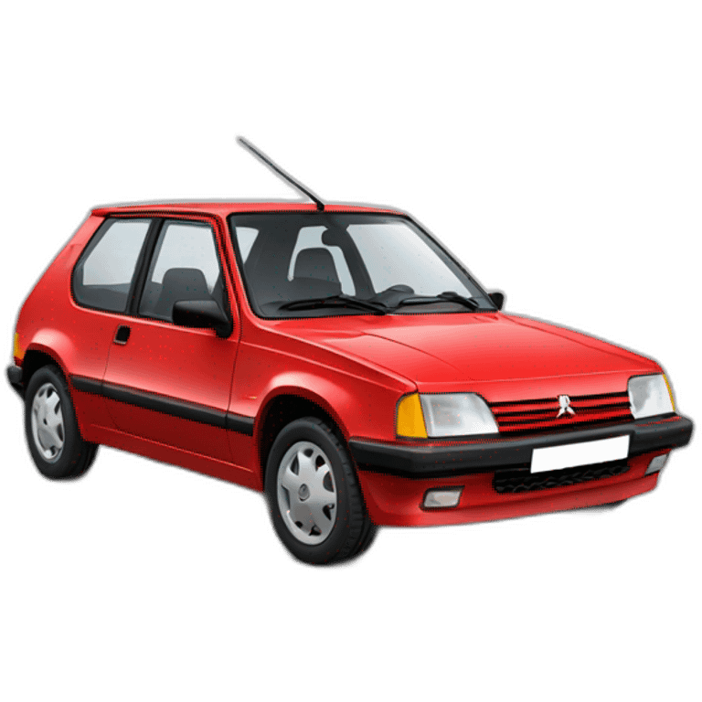 peugeot 205 red car emoji