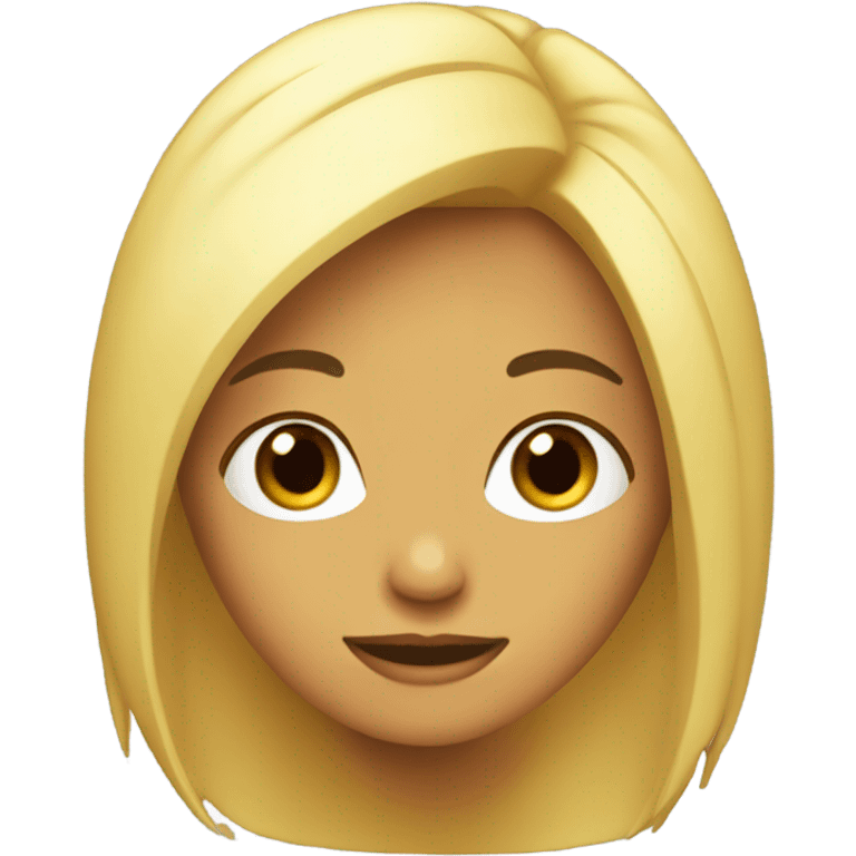 Chica pelo largo lacio emoji