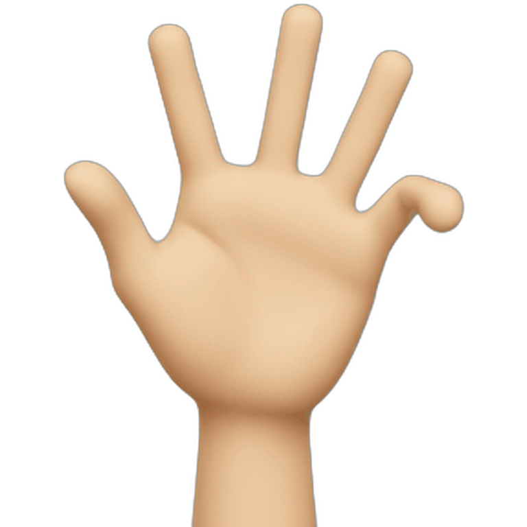 3d hand pointing emoji