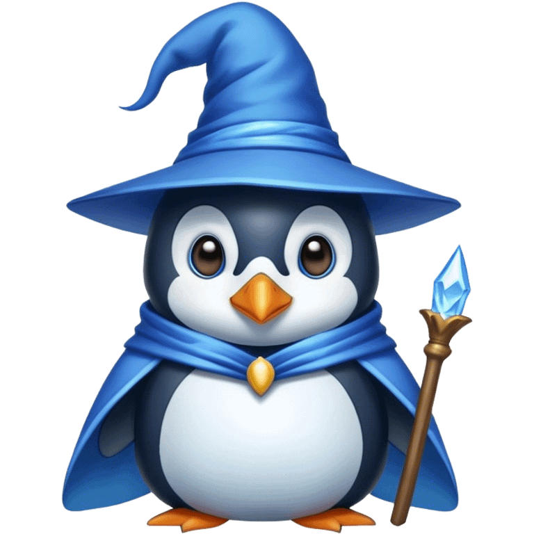 Penguin Wizard emoji