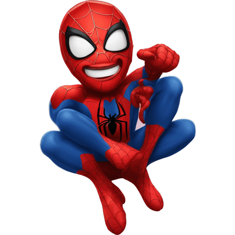 Spiderman happy emoji