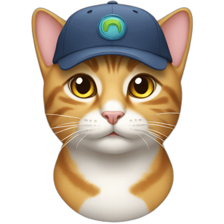 CAT CAT WITH A CAP emoji