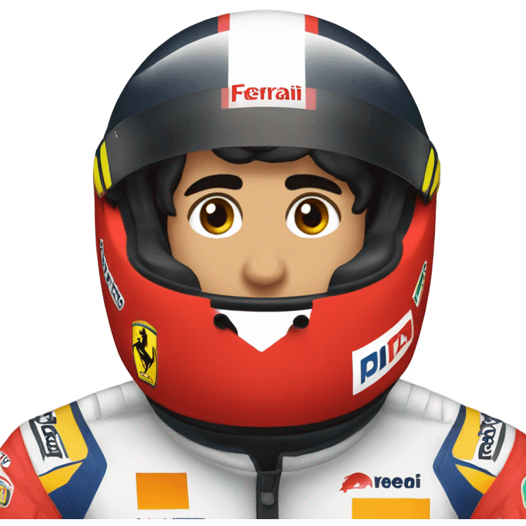 Carlos sainz in a Ferrari racing suit  emoji