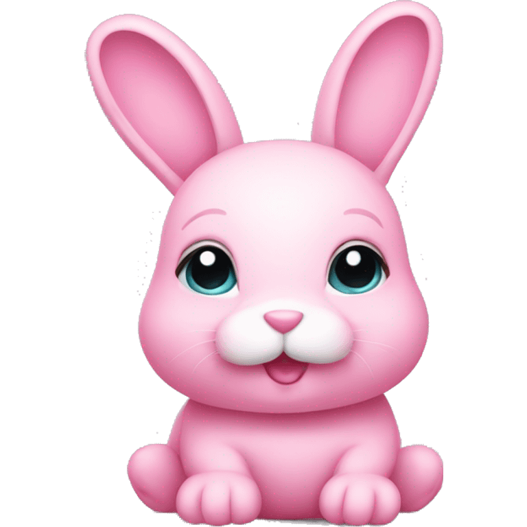 Cute pink bunny emoji