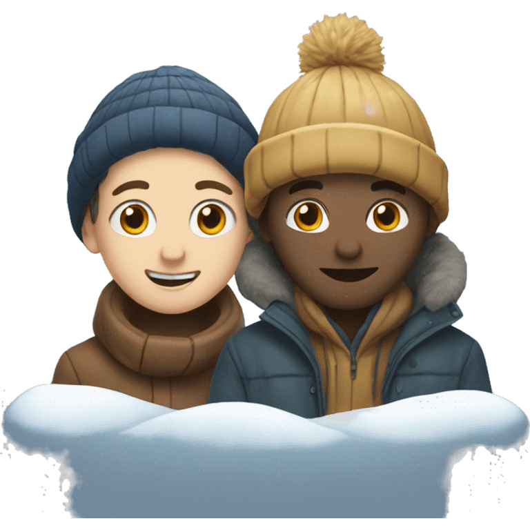 Winter and stugy emoji