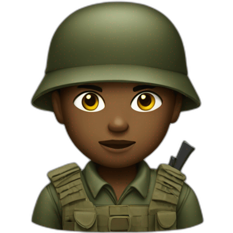 Child soldier emoji