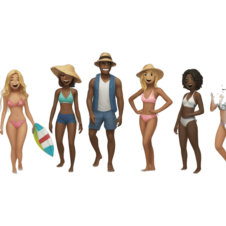 beach day with friends emoji