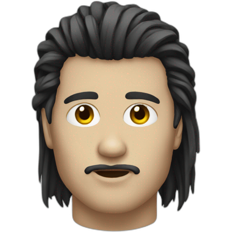 Goth mullet emoji