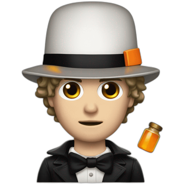 A clockwork orange emoji