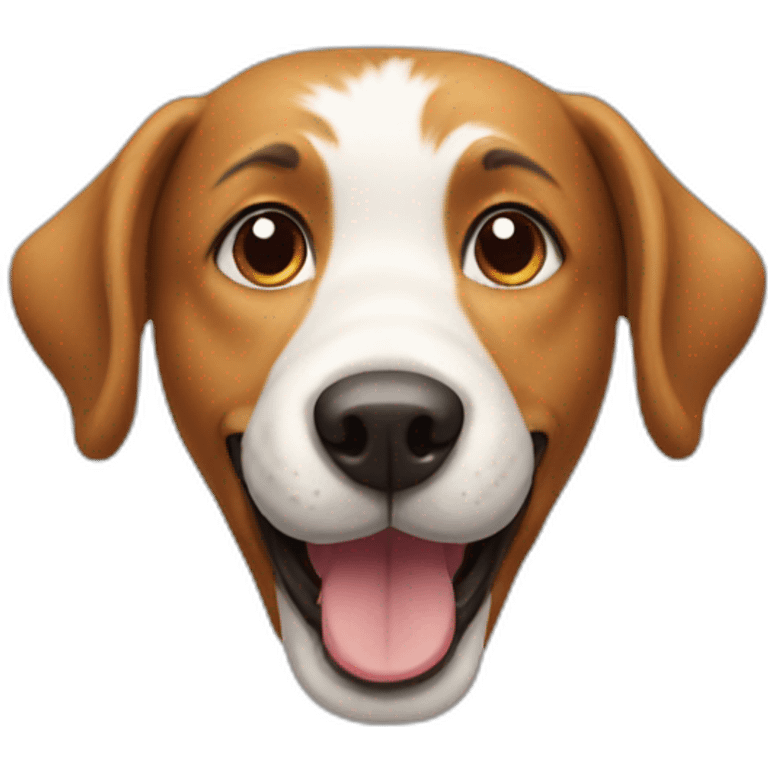 smiling dog profile emoji