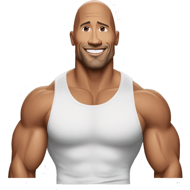 dwayne johnson in tanktop emoji