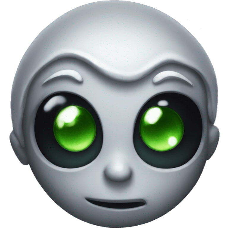 curious alien emoji with sparkles emoji emoji