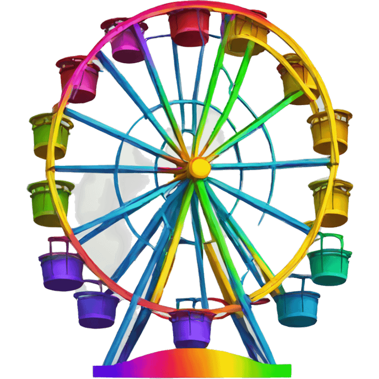 rainbow ferris wheel emoji