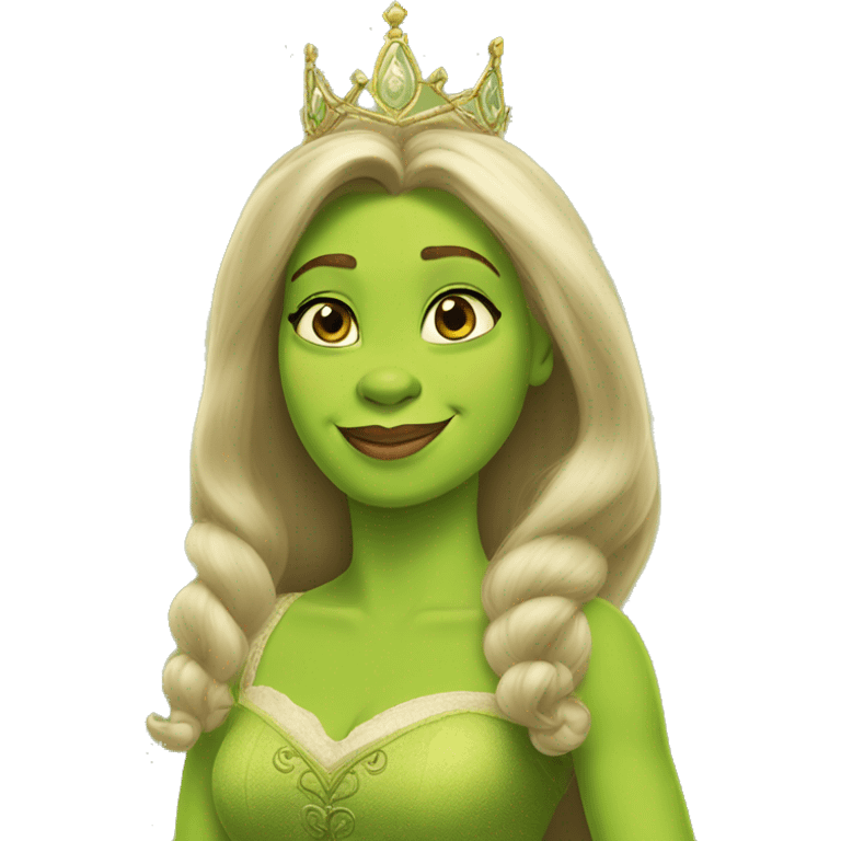 Shrek as a Disney princess emoji