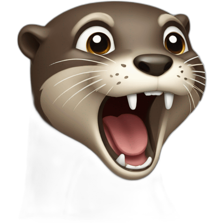 otter screaming emoji