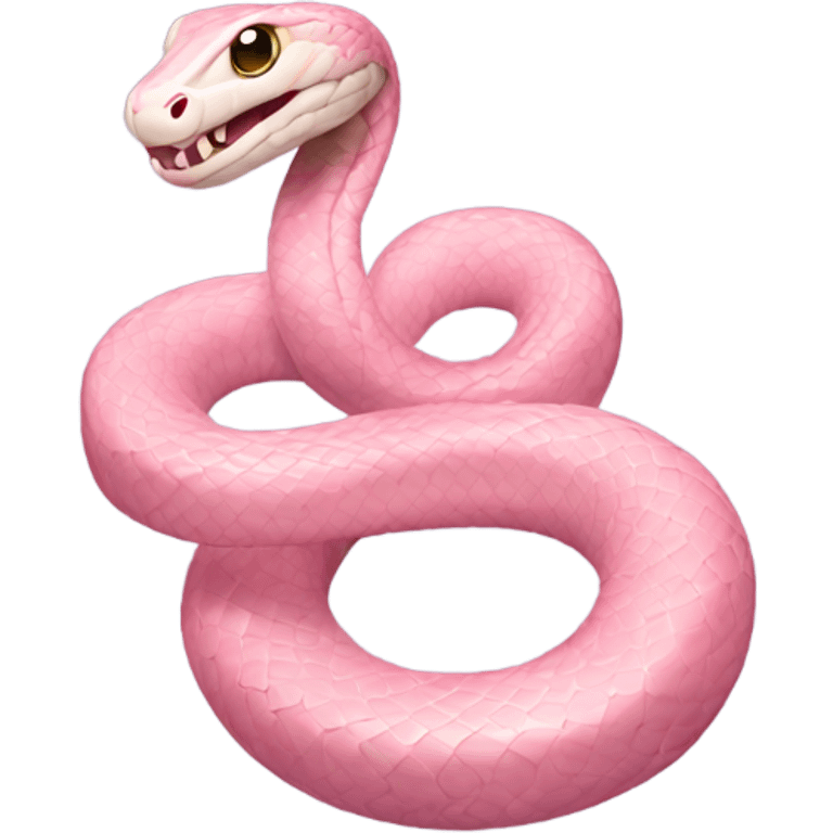 Light pink snake  emoji