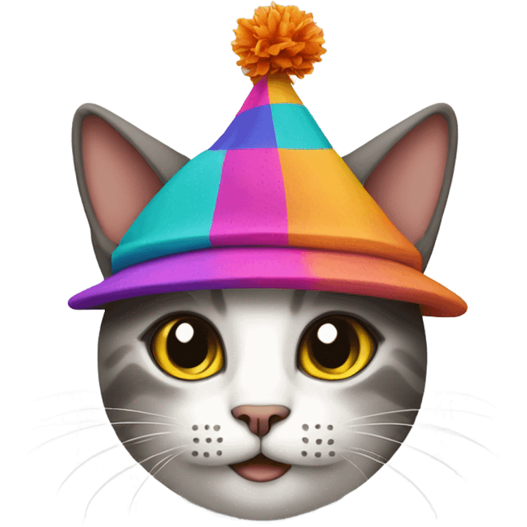 Cat wearing a hat emoji