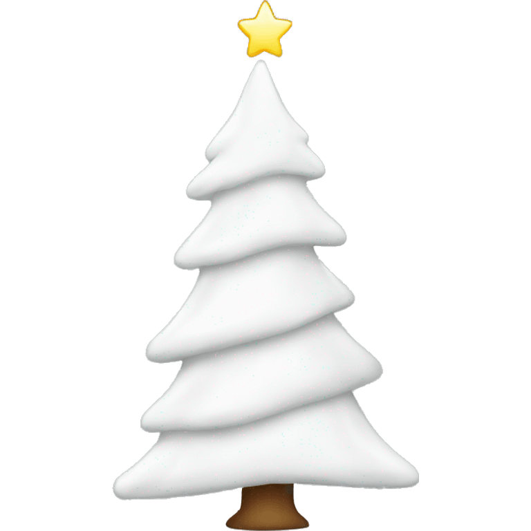 White Christmas tree  emoji