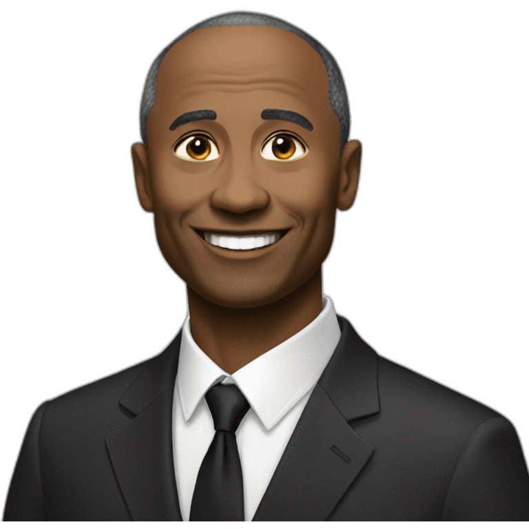 black putin smiling emoji