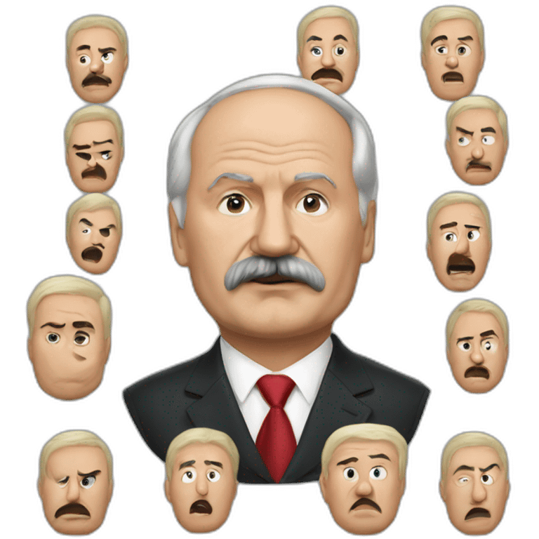 Lukashenko's fear emoji