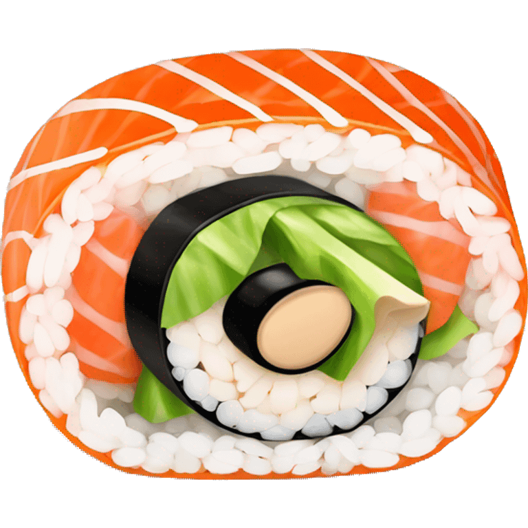 Ebi maki sushi roll emoji