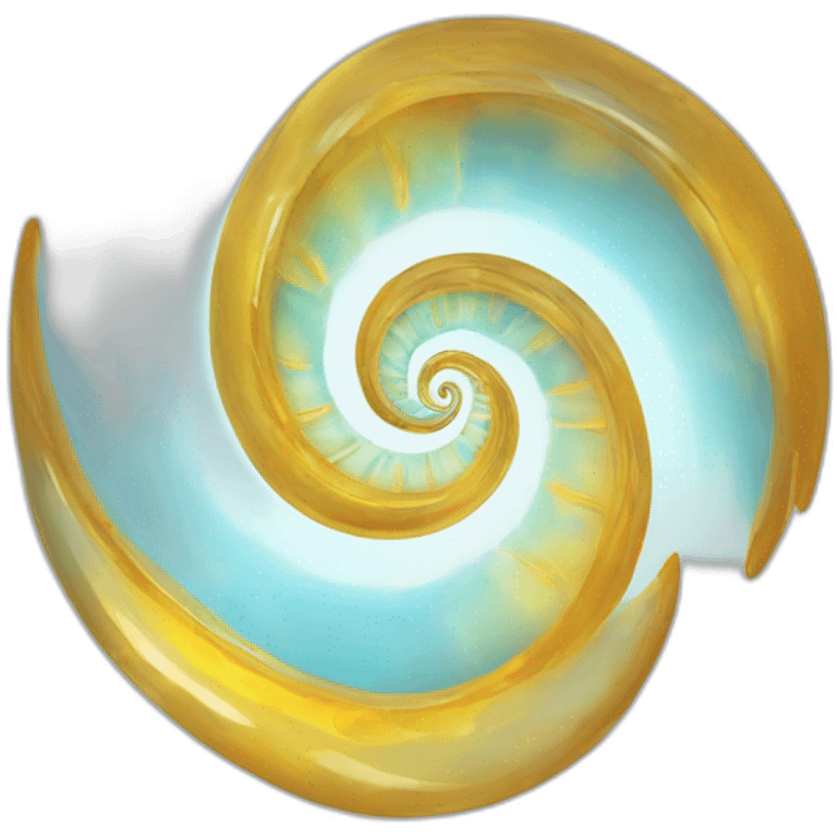 Spirale irisée translucide emoji