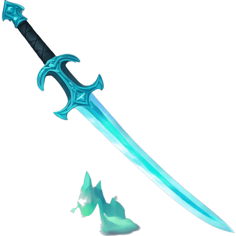 Aurora borealis sword emoji