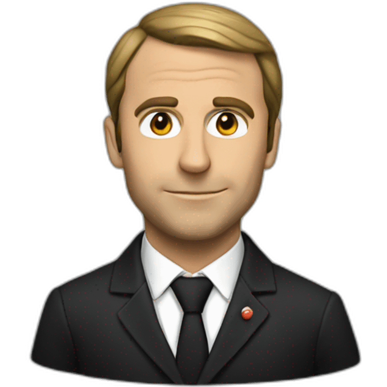 macron noir emoji