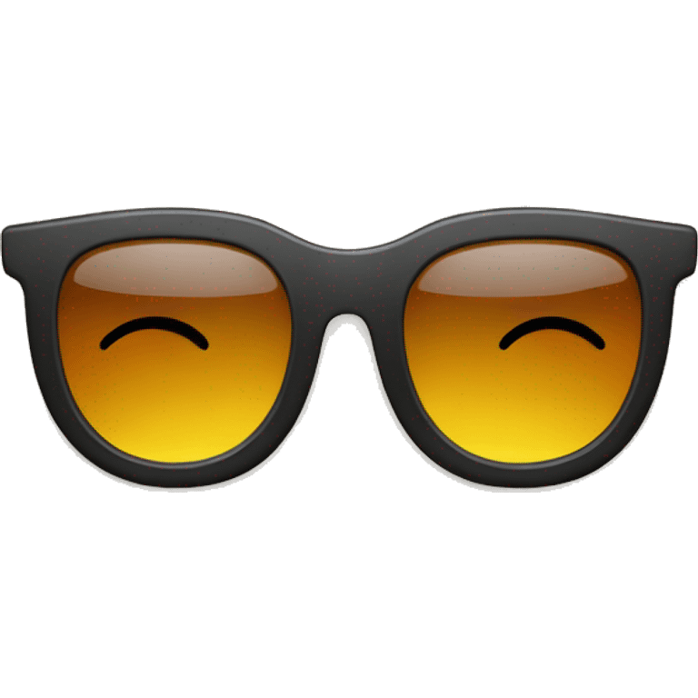 Face sad with sunglasess emoji