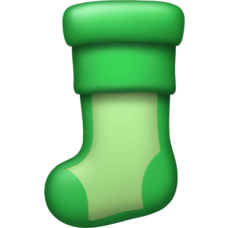 Green stocking emoji