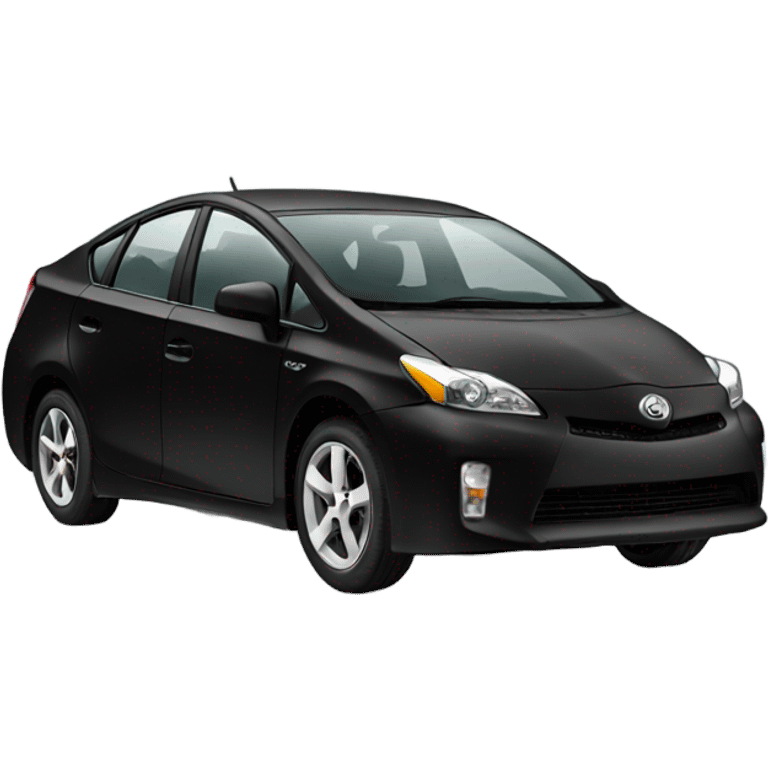 black prius going fast emoji