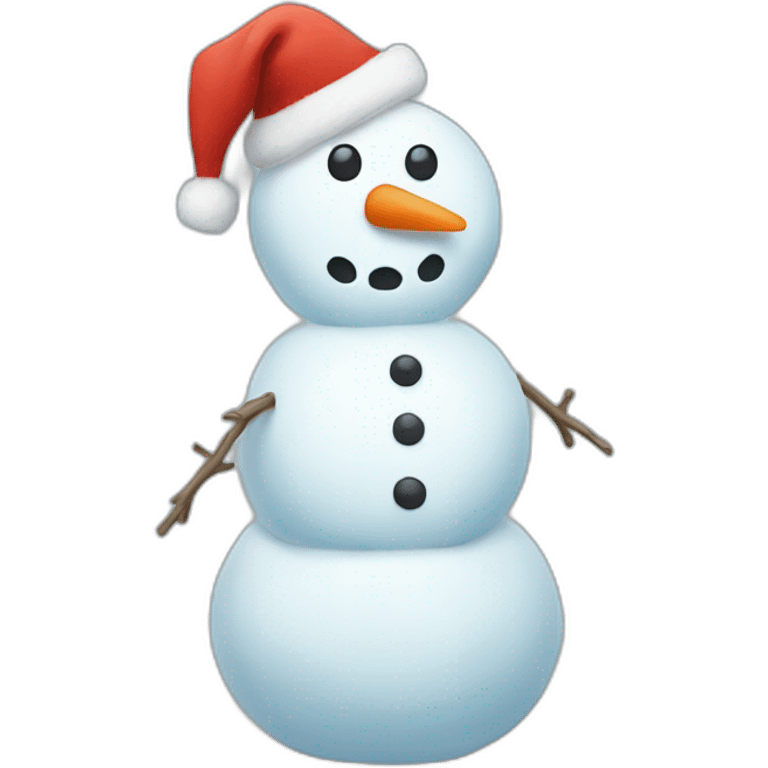 full body christmas hat snowman emoji