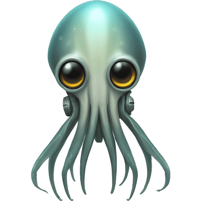 Squid cyborg emoji