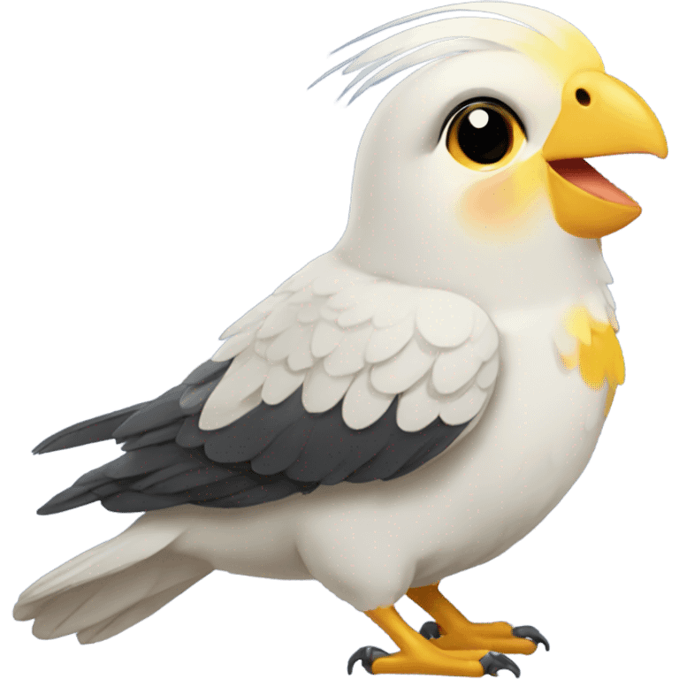 happy cockatiel emoji