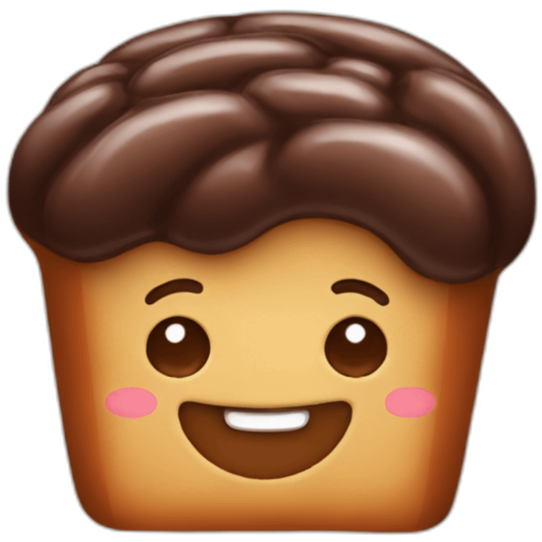 Chocolate bread emoji