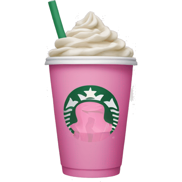 Pink Starbucks  emoji