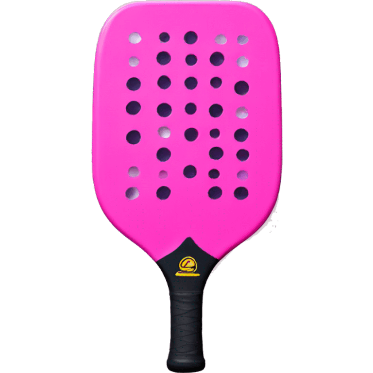 Pink pickleball paddel emoji