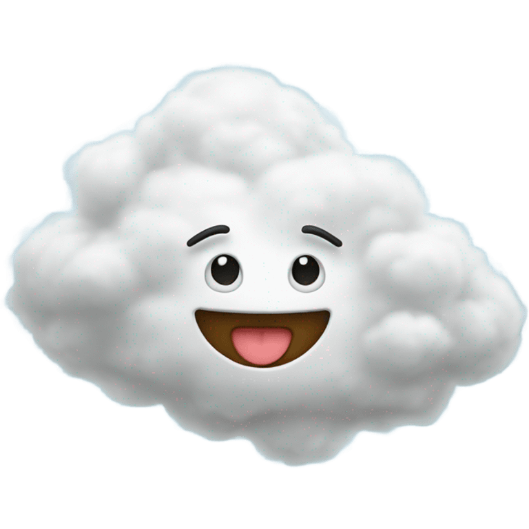 Heart inside a cloud emoji