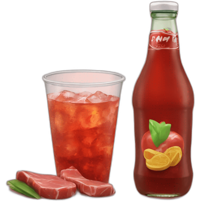 Mmm Meat Soda... emoji