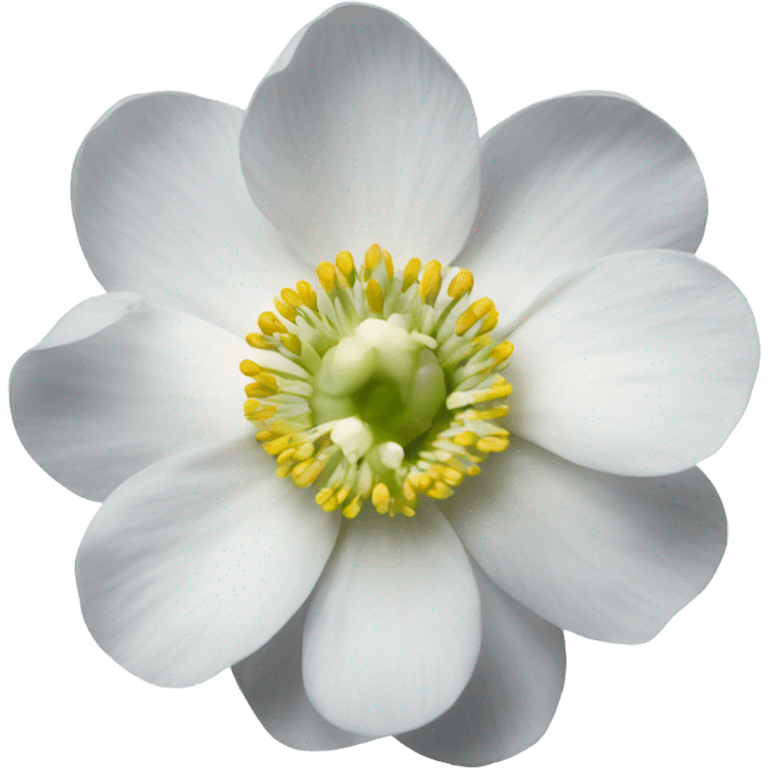 white anemone flower emoji