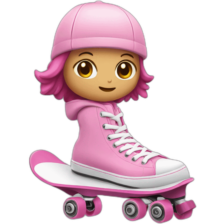 skate rosa emoji