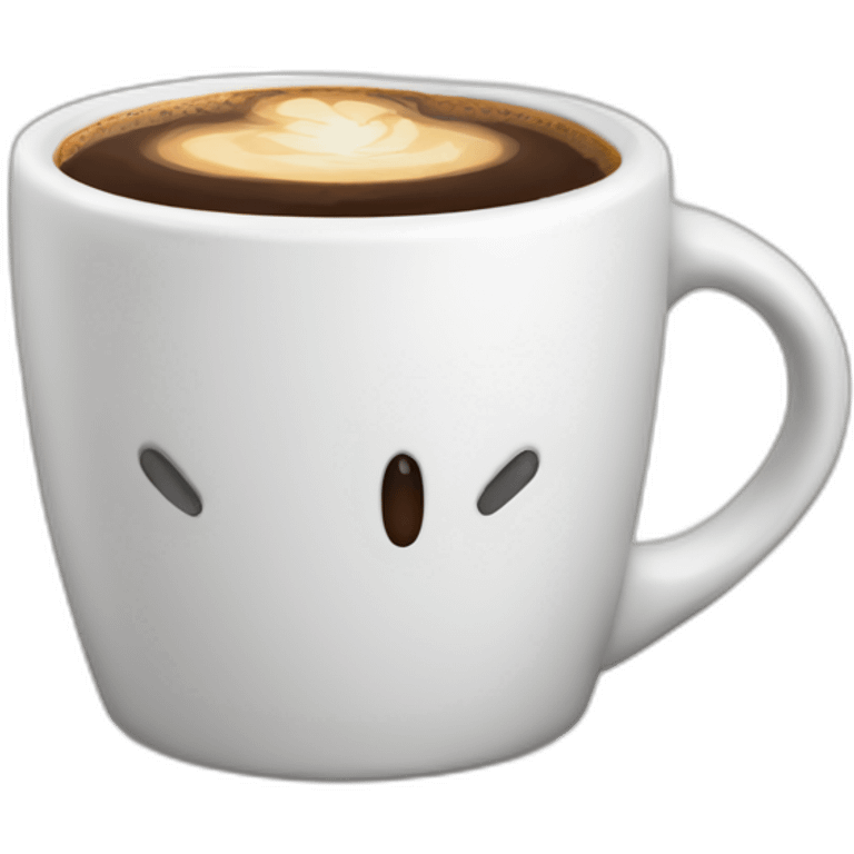 Taza de café humeando emoji