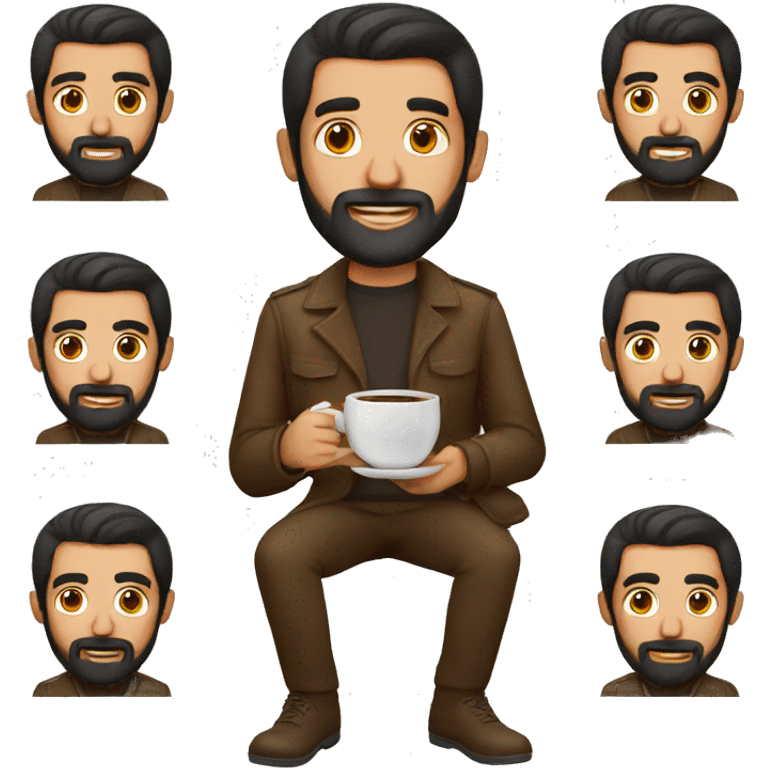 Armenian men hold coffee  emoji